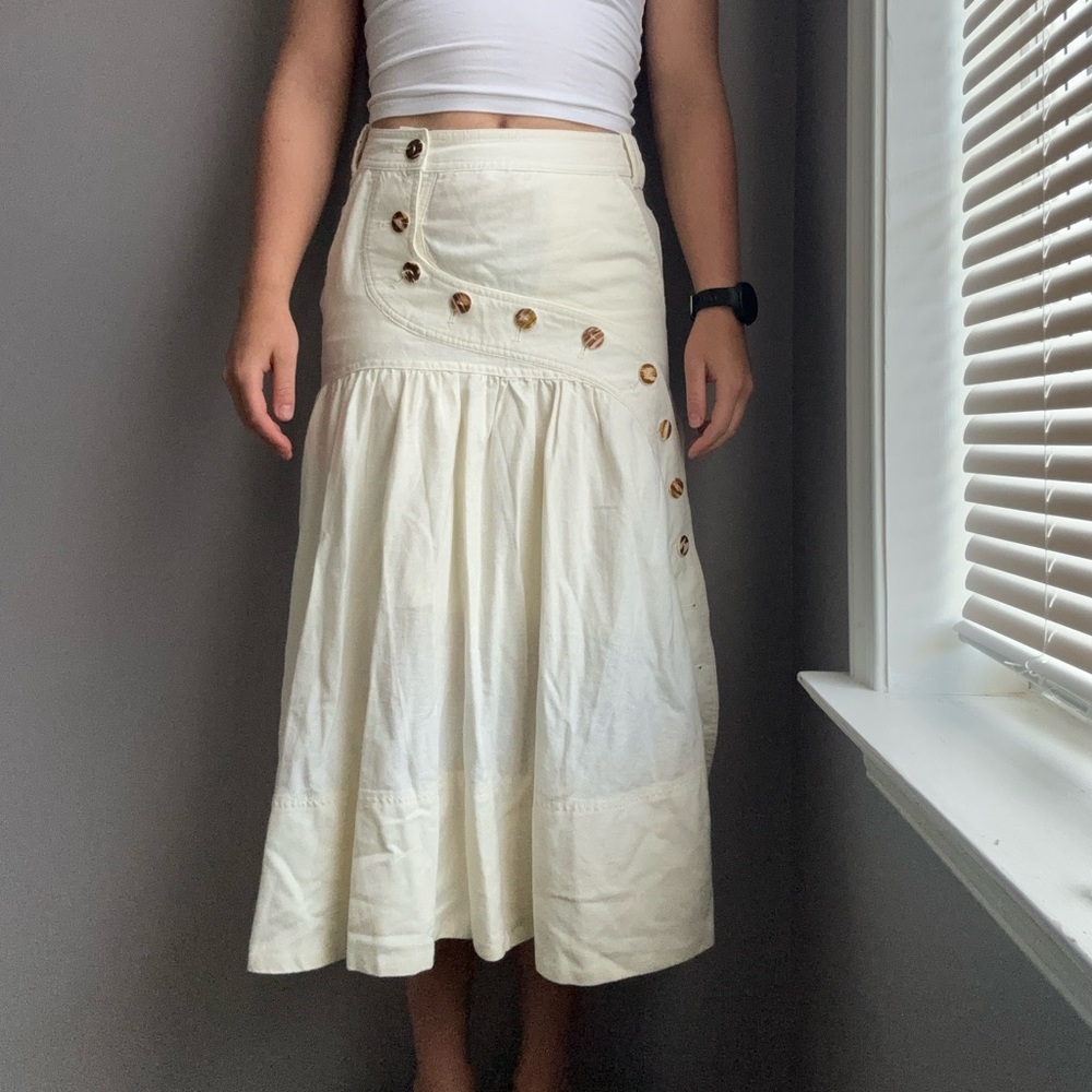 House of Sunny White Maxi Skirt